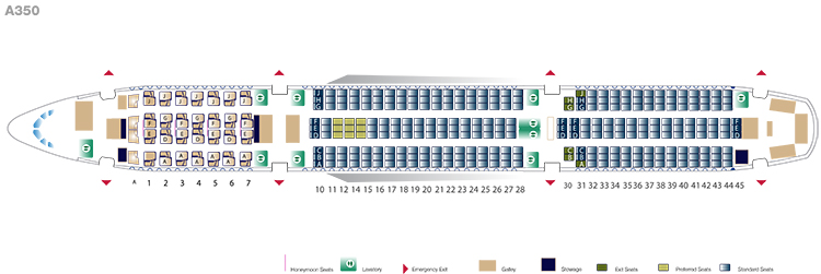 A350 Seat Map