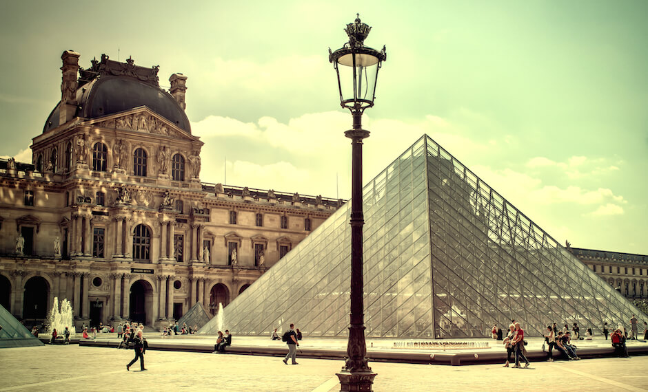 The Louvre Museum is amongst the largest museums in the world.