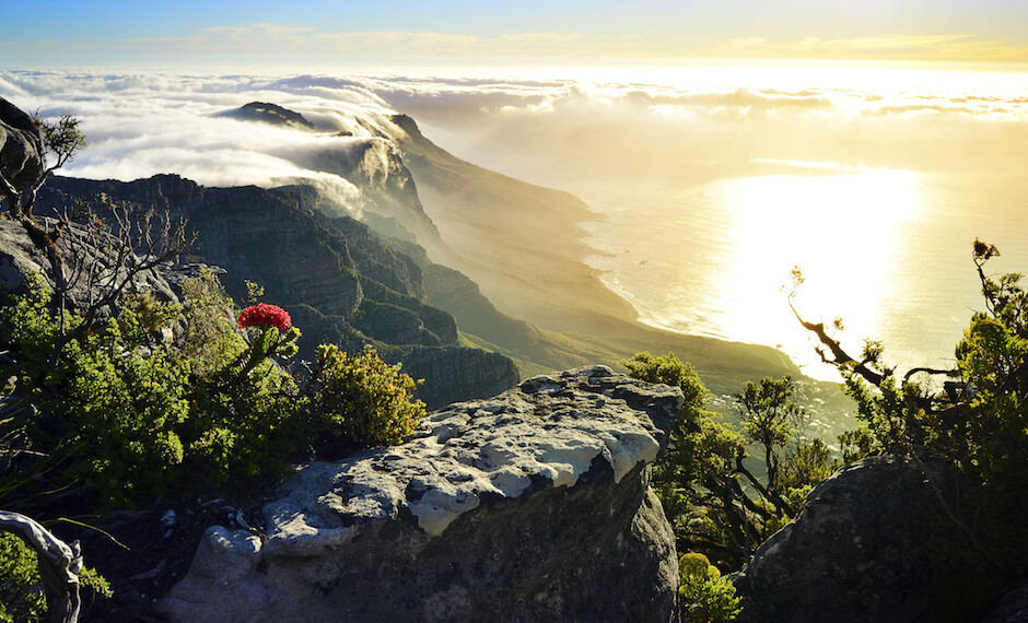 Table Mountain is one of the attractions that can be visited with Air Mauritius