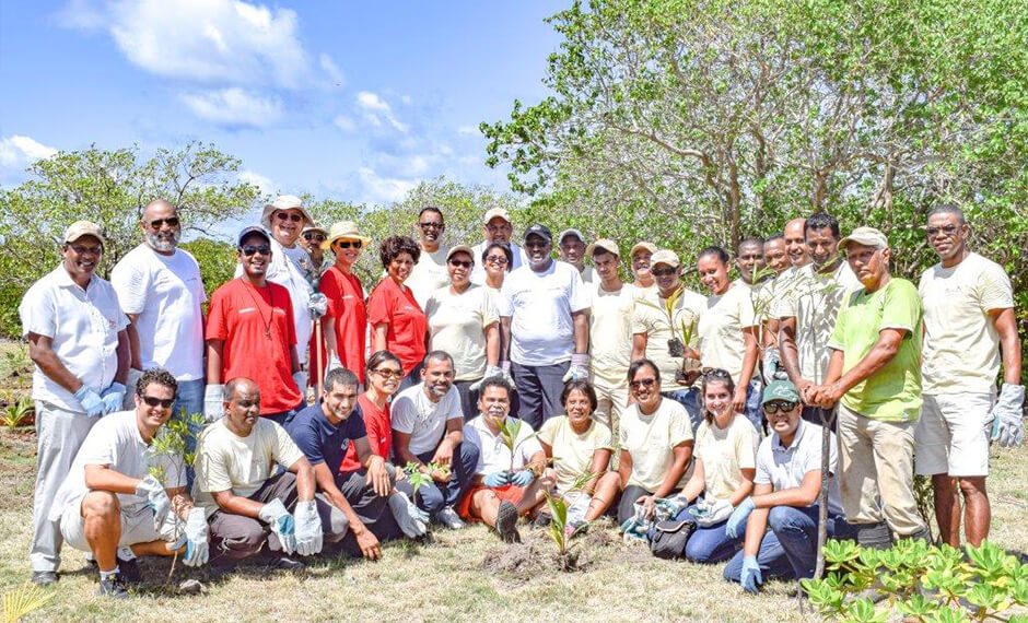 The team helping with the wetlands protection initiative