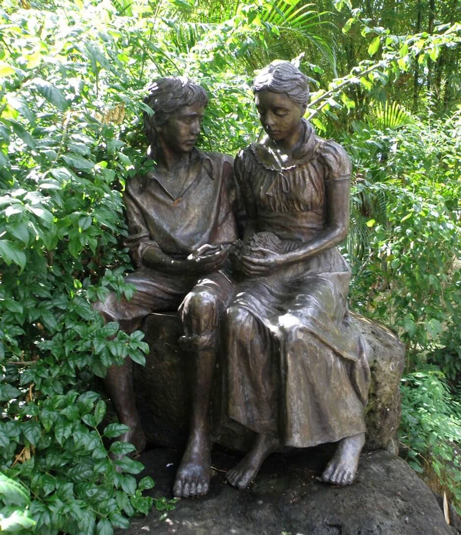 statue of paul et virginie