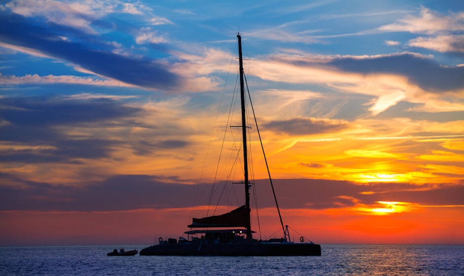 sunset catamaran 