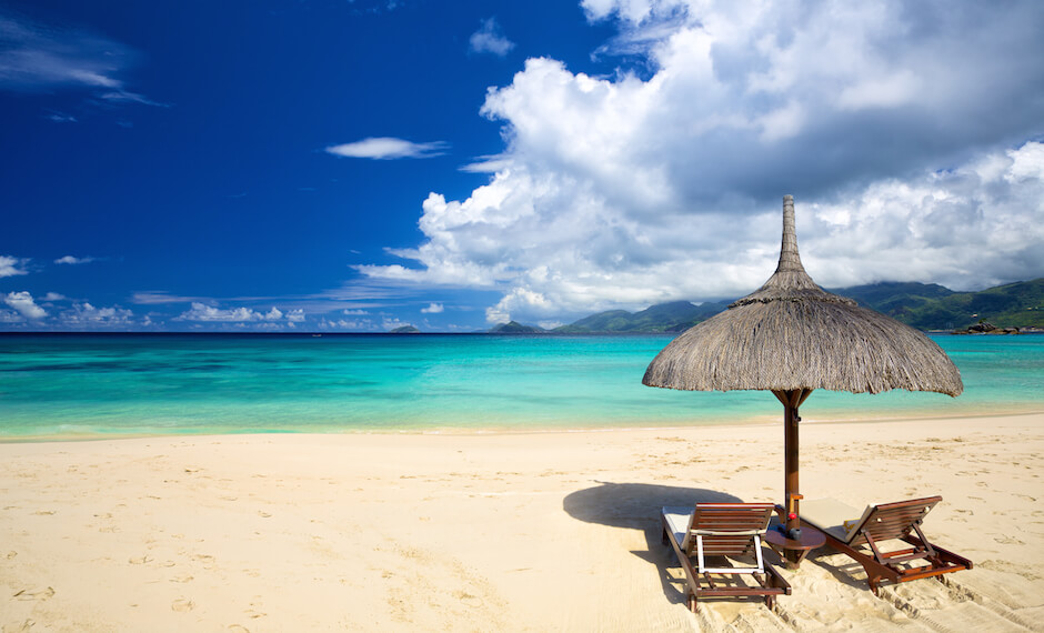 Mauritius has many beautiful beaches making it a dream holiday
